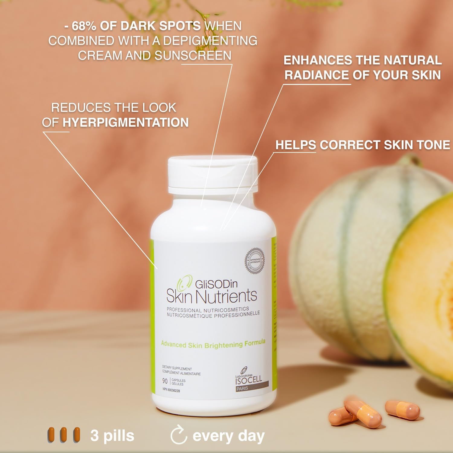 GliSODin Skin Brightening (90 Capsules)