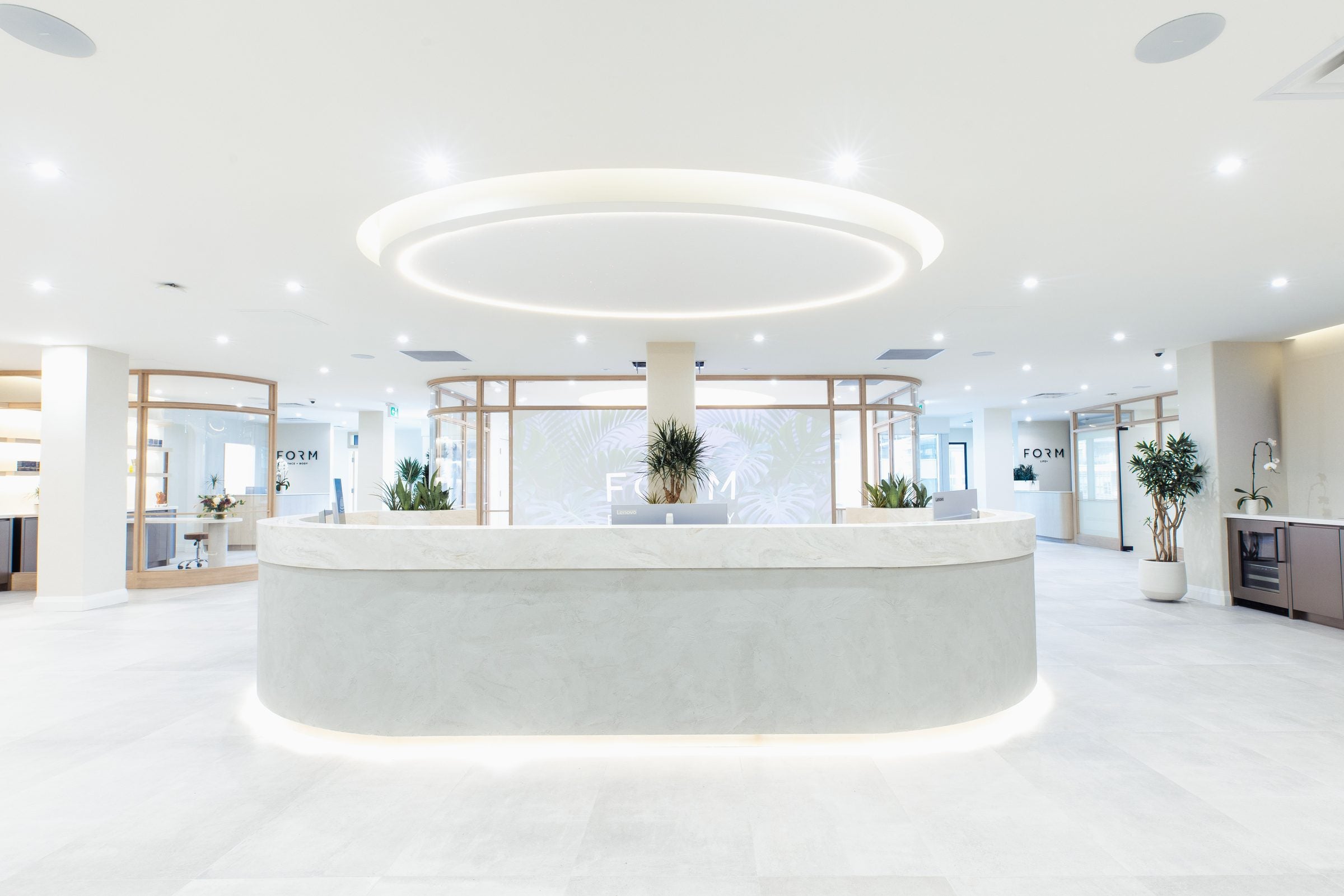 FORM Face + Body reception desk